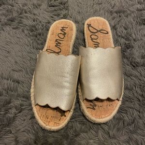 Sam Edelman gold sandals size 8
